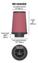 Load image into Gallery viewer, K&amp;N Universal Clamp-On Air Filter 6in FLG / 7-1/2in B / 5in T / 8in H Air Filters - Universal Fit K&amp;N Engineering   
