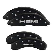 Load image into Gallery viewer, MGP 4 Caliper Covers Engraved Front &amp; Rear SRT4 Black finish silver ch Caliper Covers MGP
