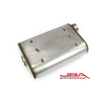 Load image into Gallery viewer, JBA Universal Chambered Style 304SS Muffler 14x9.75x4 2.5in Inlet Diameter Offset/Offset Muffler JBA
