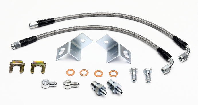 Wilwood Flexline Kit Rear 2005-08 Ford Mustang w/ Combination Parking Brake Caliper Brake Line Kits Wilwood