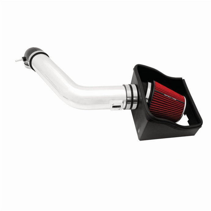 Spectre 09-10 Ford F150 V8-5.4L F/I Air Intake Kit - Polished w/Red Filter Cold Air Intakes Spectre