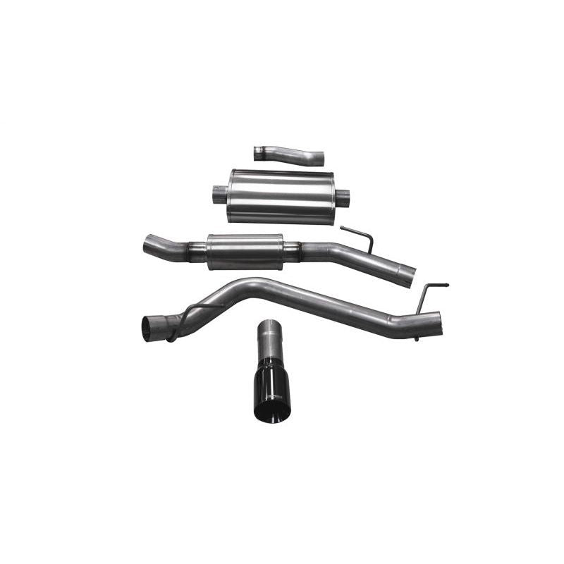 Corsa 2020-2024 Jeep Gladiator JT 3.0in Cat-Back Single Touring Side Exit w/ 4.0in Black Tip Catback CORSA Performance