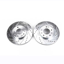 Load image into Gallery viewer, Power Stop 06-15 Mazda MX-5 Miata Front Evolution Drilled &amp; Slotted Rotors - Pair Brake Rotors - Slot &amp; Drilled PowerStop   
