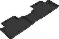 3D MAXpider 2020 Kia Telluride Kagu 2nd Row Floormats - Black Floor Mats - Rubber 3D MAXpider   