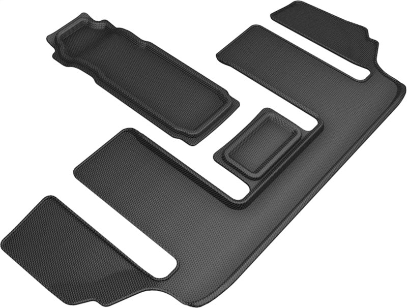 3D MAXpider 20-21 Mazda CX-9 6-Seat without 2nd Row Console Kagu 3rd Row Floormats - Black Floor Mats - Rubber 3D MAXpider   