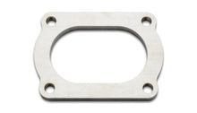 Load image into Gallery viewer, Vibrant T304 SS 4 Bolt Flange for 3in O.D. Oval tubing Flanges Vibrant
