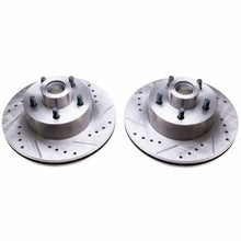Load image into Gallery viewer, Power Stop 70-72 Dodge Challenger Front Evolution Drilled &amp; Slotted Rotors - Pair Brake Rotors - Slot &amp; Drilled PowerStop
