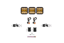 Load image into Gallery viewer, Diode Dynamics SS5 Sport Universal CrossLink 3-Pod Lightbar - Yellow Combo Light Bars &amp; Cubes Diode Dynamics   
