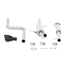 Load image into Gallery viewer, Mishimoto 14-16 Ford Fiesta ST 1.6L 2.5in Stainless Steel Resonated Cat-Back Exhaust w/ Black Tips Catback Mishimoto
