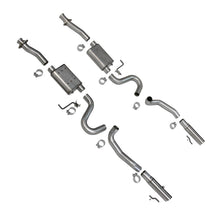 Load image into Gallery viewer, BBK 86-04 Mustang Cat Back Kit Varitune Mufflers Stainless Steel Tips Catback BBK
