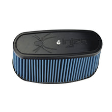 Load image into Gallery viewer, Injen NanoWeb Dry Air Filter 8.725x3.940 Oval neck/ 10.375x5.590 Base / 6.30 Tall w/Barb Fit Air Filters - Drop In Injen   
