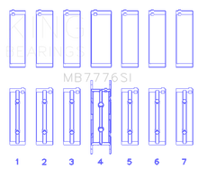 Load image into Gallery viewer, King BMW N55B30A/N53B30A/N52B30A (Size 0.75 Oversized) Main Bearing Set Bearings King Engine Bearings
