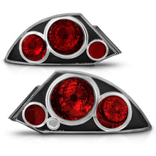 Load image into Gallery viewer, ANZO 2000-2005 Mitsubishi Eclipse Taillights Black Tail Lights ANZO
