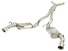 Load image into Gallery viewer, aFe MACHForce XP Exhaust 3in Stainless Stee CB/10-13 Chevy Camaro V8-6.2L (td) (pol tip) Catback aFe
