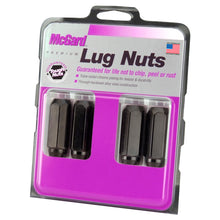 Load image into Gallery viewer, McGard Hex Lug Nut (Cone Seat) M14X2.0 / 13/16 Hex / 2.25in. Length (4-Pack) - Black Lug Nuts McGard
