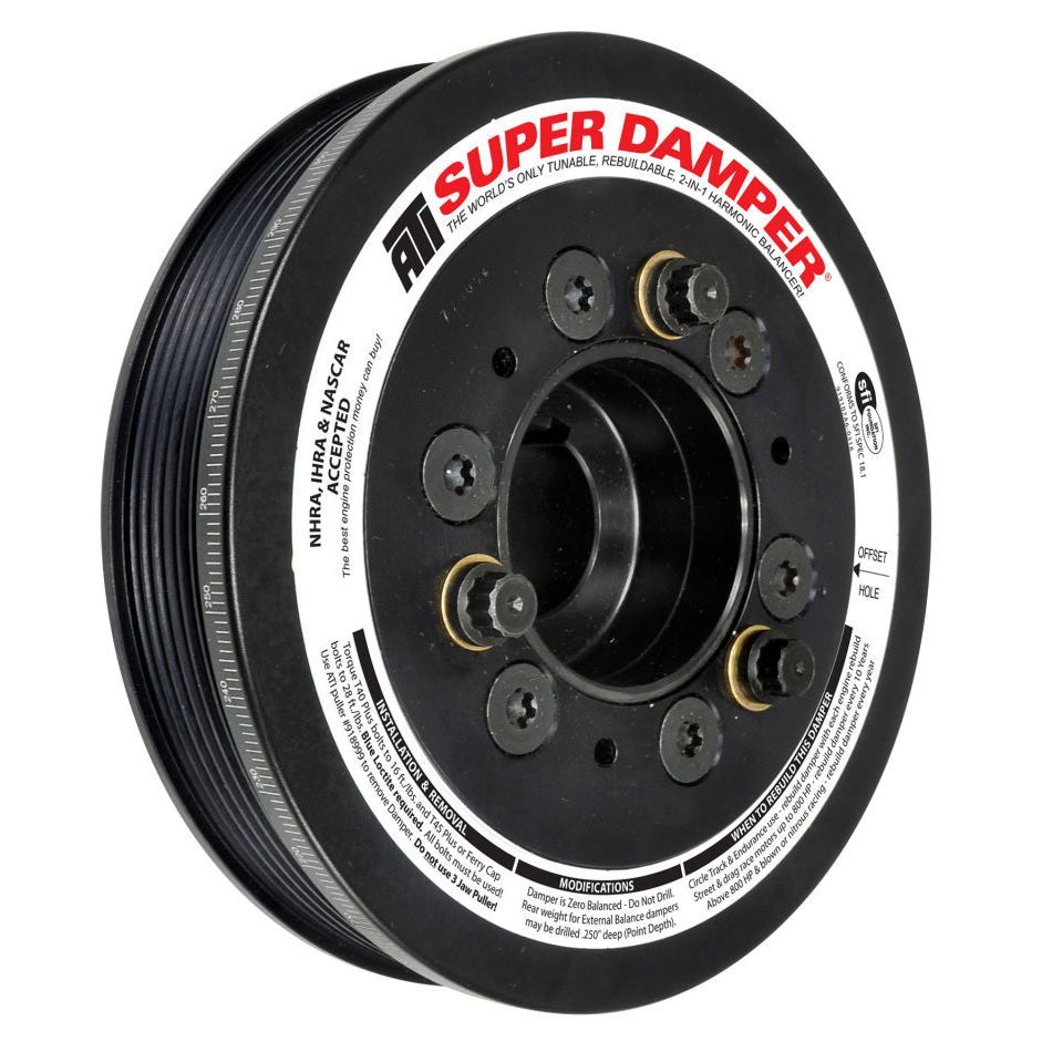 ATI Damper - 6.78in - Alum - 6 Grv - Toyota Supra - 94-98 - JZ80 - 15 Percent OD - Req gatK06077 Crankshaft Dampers ATI