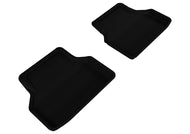 3D MAXpider 2004-2010 BMW 5 Series E60 Kagu 2nd Row Floormats - Black Floor Mats - Rubber 3D MAXpider   