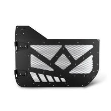 Load image into Gallery viewer, DV8 18-22 Jeep 4 Door JL/JT Aluminum Half Doors with Perforated Mesh Front Doors DV8 Offroad

