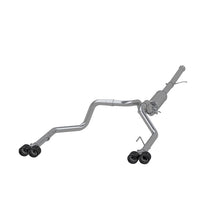 Load image into Gallery viewer, MBRP 19-21 Chevy Silverado 1500 6.2L 2.5in Dual Split Rear Cat Back w/ Quad Carbon Fiber Tips- T304 Catback MBRP
