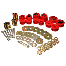 Load image into Gallery viewer, Energy Suspension Body Mount Set - Std. &amp; Extra Cab - Red Bushing Kits Energy Suspension
