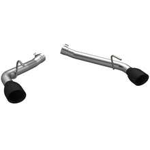 Load image into Gallery viewer, QTP 10-13 Chevrolet Camaro SS 6.2L 304SS Eliminator Muffler Delete Axle Back Exhaust w/4.5in Blk Tip Axle Back QTP
