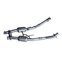 Load image into Gallery viewer, BBK 86-93 Mustang 5.0 High Flow H Pipe With Catalytic Converters - 2-1/2 Downpipe Back BBK
