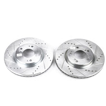 Load image into Gallery viewer, Power Stop 06-12 Mitsubishi Eclipse Front Evolution Drilled &amp; Slotted Rotors - Pair Brake Rotors - Slot &amp; Drilled PowerStop   
