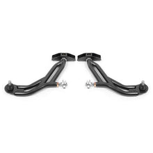Load image into Gallery viewer, BMR 10-14 Ford Mustang Adj. Lower A-Arms w/ Delrin/Rod End / 18mm Tall Ball Joint - Black Hammertone Control Arms BMR Suspension
