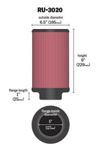 Load image into Gallery viewer, K&amp;N Filter 2 1/4inch 10 Degree Flange 16 1/4inch x 4inch - 4 1/2inch Height Air Filters - Universal Fit K&amp;N Engineering   

