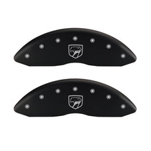 Load image into Gallery viewer, MGP 4 Caliper Covers Engraved Front Gen 2/Viper Engraved Rear Gen 2/Snake Red finish silver ch Caliper Covers MGP
