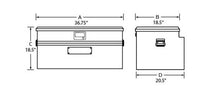 Load image into Gallery viewer, Tradesman Aluminum Flush Mount Truck Tool Box (36in.) - Brite Truck Boxes &amp; Storage Tradesman
