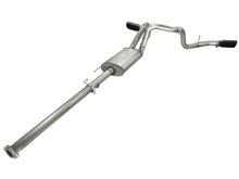 Load image into Gallery viewer, aFe MACHForce XP Exhaust 3in SS Dual Side Exit CB w/ Black Tips 11-14 Ford F150 EcoBoost V6-3.5L TT Catback aFe
