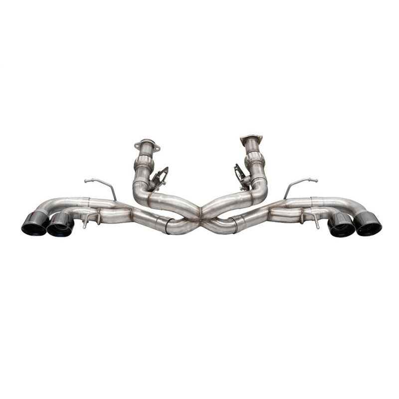 Corsa 2020-24 Corvette C8 3in Xtreme Cat-Back Exhaust 4.5in Black Quad Tips - Deletes stock AFMValve Catback CORSA Performance
