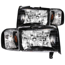 Load image into Gallery viewer, ANZO 1994-2001 Dodge Ram Crystal Headlights Black Headlights ANZO
