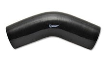 Load image into Gallery viewer, Vibrant 4 Ply Reinforced Silicone Elbow Connector - 4in I.D. - 45 deg. Elbow (BLACK) Silicone Couplers &amp; Hoses Vibrant
