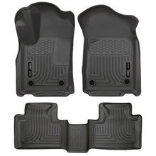 Load image into Gallery viewer, Husky Liners 16-22 Dodge Durango Weatherbeater Black Front &amp; 2nd Seat Floor Liners Floor Mats - Rubber Husky Liners
