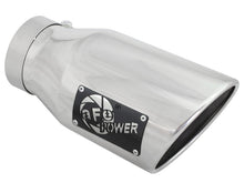 Load image into Gallery viewer, aFe MACH Force-XP 304 SS Right Side Single Wall Polished Exhaust Tip 4in Inlet x 6in Outlet x 12in L Tips aFe

