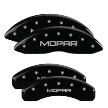 Load image into Gallery viewer, MGP 4 Caliper Covers Engraved F &amp; R C4/Corvette Black Finish Silver Char 1988 Chevrolet Corvette Caliper Covers MGP
