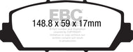 EBC 12+ Acura RDX 3.5 Redstuff Front Brake Pads Brake Pads - Performance EBC   