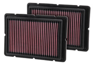 K&N Replacement Air Filter 05-09 Ferrari F360 11.125in O/S Length x 7.625 O/S Width x 1.313in H Air Filters - Drop In K&N Engineering   