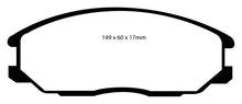 Load image into Gallery viewer, EBC 01-06 Hyundai Santa Fe 2.4 Yellowstuff Front Brake Pads Brake Pads - Performance EBC   
