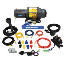 Load image into Gallery viewer, Superwinch 3500 LBS 12V DC 7/32in x 32ft Synthetic Rope Terra 3500SR Winch - Gray Wrinkle Winches Superwinch
