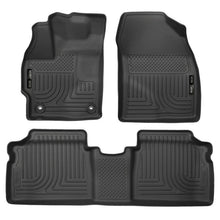 Load image into Gallery viewer, Husky Liners 12 Toyota Prius (PlugIn Models ONLY) WeatherBeater Front &amp; 2nd Seat Black Floor Liners Floor Mats - Rubber Husky Liners

