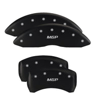 MGP 4 Caliper Covers Engraved Front Lincoln Engraved Rear Star logo Red finish silver ch Caliper Covers MGP