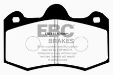 Load image into Gallery viewer, EBC 11+ Mclaren MP4-12C 3.8 Twin Turbo Yellowstuff Rear Brake Pads Brake Pads - Performance EBC   
