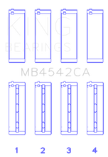 Load image into Gallery viewer, King Nissan VQ20DE, VQ25DD, VQ30DE/DD/DET, VQ35DE (Size Standard) Crankshaft Main Bearing (Set of 4) Bearings King Engine Bearings
