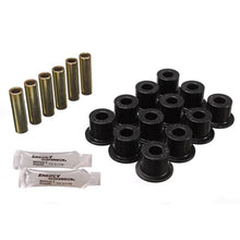 Load image into Gallery viewer, Energy Suspension 72-81 Scout II Black Front &amp; Rear Leaf Spring Bushing Set Bushing Kits Energy Suspension
