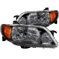 ANZO 2001-2003 Mazda Protege Crystal Headlights Black Headlights ANZO