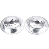 Power Stop 01-06 Acura MDX Rear Evolution Drilled & Slotted Rotors - Pair Brake Rotors - Slot & Drilled PowerStop   