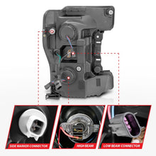Load image into Gallery viewer, ANZO LED Headlights 17-18 Ford F-250 Super Duty Plank-Style L.E.D. Headlight Black (Pair) Headlights ANZO
